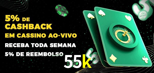 Promoções do cassino ao Vivo 55k